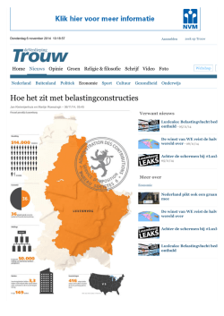 Hoe het zit met belastingconstructies - Economie
