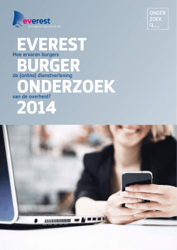 Hoe ervaren burgers de (online) dienstverlening