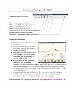 Hoe maak ik een mindmap