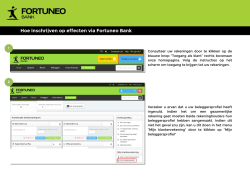 Hoe inschrijven op effecten via Fortuneo Bank