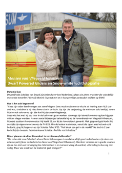Cees en Moniek van Dwarf Powered Gliders én Snow