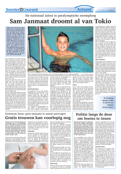 Lees hier het krantenartikel uit de Soester Courant van 29-10-2014