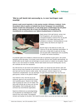 Interview Antonio mm 28 november 2014