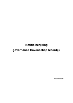 Notitie governance Havenschap Moerdijk(700,1 KB)