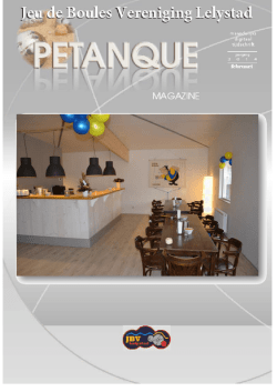 JBV Lelystad Petanq - JBV Bouw Clubhuis
