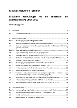 Faculteit Natuur en Techniek 2014-2015 (pdf)