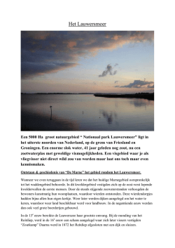 Het Lauwersmeer