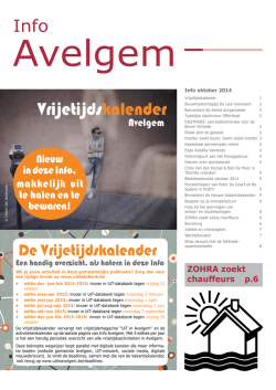 Info Avelgem oktober
