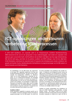 icT-oplossingen ondersteunen verbetering klantprocessen