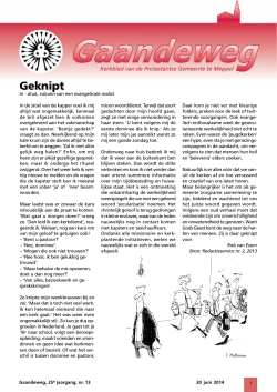 Geknipt - Kerkblad Gaandeweg