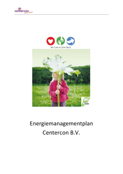 Energiemanagementplan Centercon B.V.