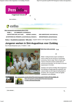 Jongeren werken in Sint-Augustinus voor Zuiddag | Persinfo