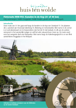 Fietsroute HtW-F02: Kanalen in de Kop (51 of 40 km)