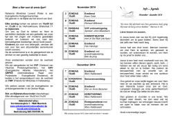 Info &ndash; Agenda Bent u hier voor de eerste keer?