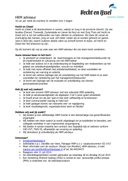 HRM adviseur - Vecht en IJssel