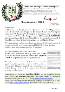 HSN 2014-3 DEF - Nationale Boomgaardenstichting