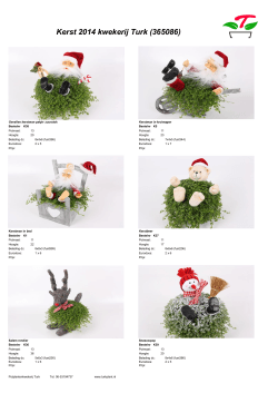 Kerst 2014 website.xlsx - Potplantenkwekerij Turk