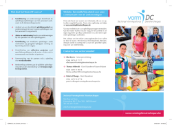 Brochure Vorm DC - Vormingsfonds Dienstencheques