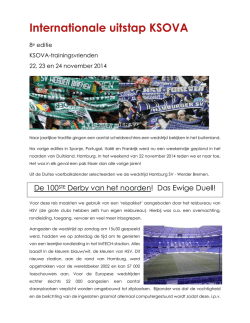 Internationale uitstap KSOVA