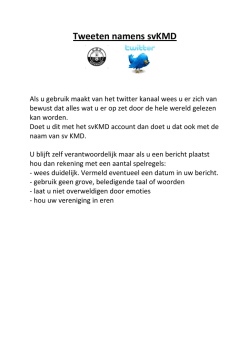 Handleiding Twitter met svKMD
