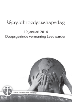Wereldbroederschapsdag - Doopsgezinde Gemeente Leeuwarden
