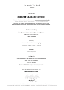 INTERIEURARCHITECT(E)