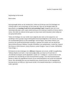 Hechtel, 9 september 2014 Dag leerling van het vierde Beste