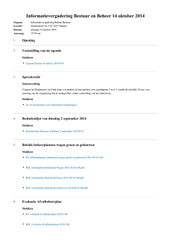 Download en bewaar de agenda en de bijbehorende stukken in