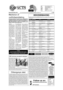 Editie 665 d.d. maandag 20 oktober 2014