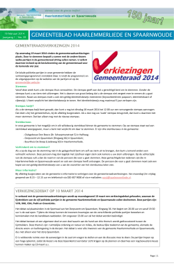 Gemeenteblad Haarlemmerliede en Spaarnwoude van 19 februari