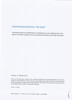 Intentieovereenkomst_De Kade