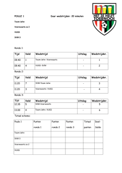 Download wedstrijdschema