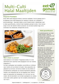 Halal informatieflyer