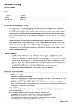 Download de volledige functieomschrijving (PDF, 220kB)