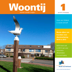 Woontij 2014, nummer 1 - Woningbouwvereniging Hoek van Holland