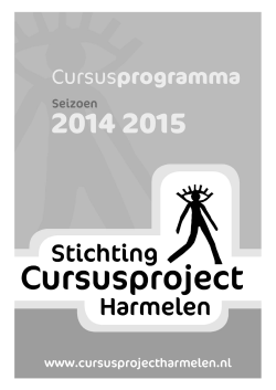 Boekje - Cursusproject Harmelen