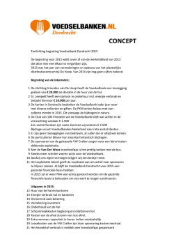 CONCEPT - Voedselbank Dordrecht