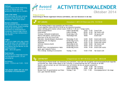 Activiteitenkalender regio EL_2014 Okt BS _1 - Avoord
