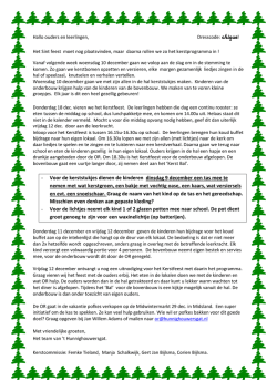 Kerstprogramma 2014-2015 geplaatst op