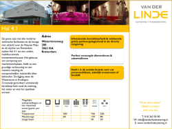 Hal 4.1 - Van der Linde Catering + Evenementen