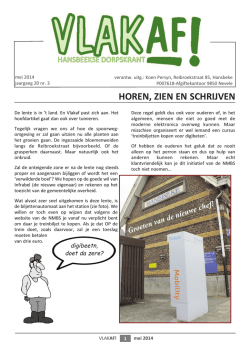 jg. 20 - nr. 3 - mei 2014