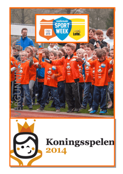 Draaiboek Koningsspelen 2014.1