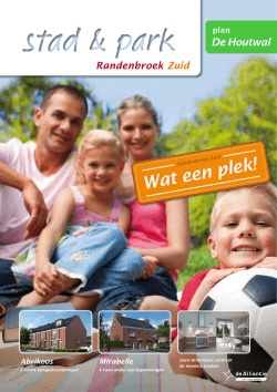 Brochure plan De Houtwal