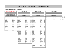 LESSEN LO SOSEO PERIODE 6