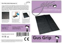 Instructiehandleiding Gus™ Grip