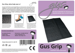 Instructiehandleiding Gus&trade; Grip