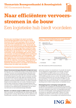 Effici&euml;ntere vervoersstromen in de bouw