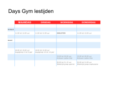 Download het lesrooster