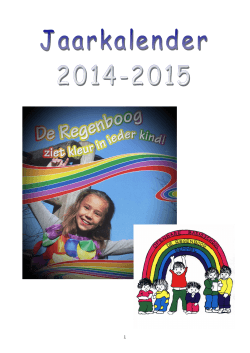 schoolkalender-2014-2015 - Welkom bij OBS De Regenboog