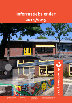 Informatiekalender 2014/2015